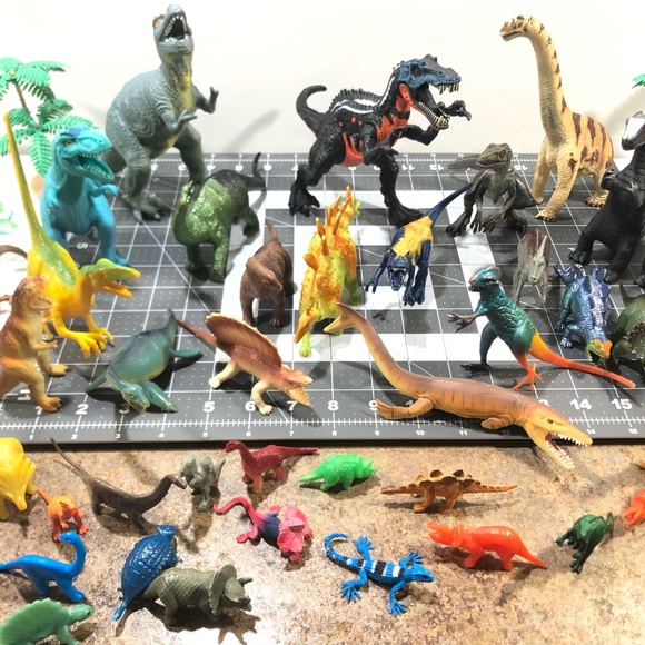 Lot of 49 Dinosaurs Chap Mei Schlieich Papp Tyrannosaurus Flying Dragon 90’s 2YK - Picture 3 of 10